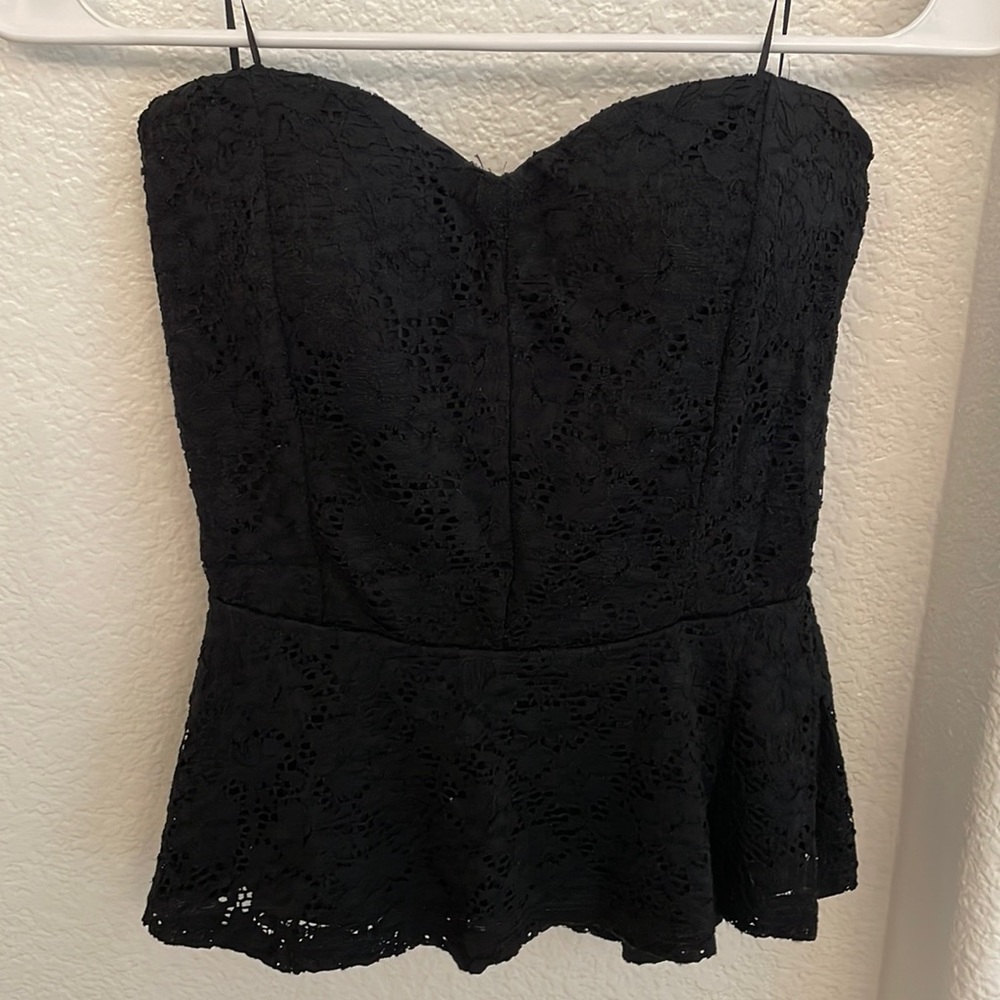 Black lace top